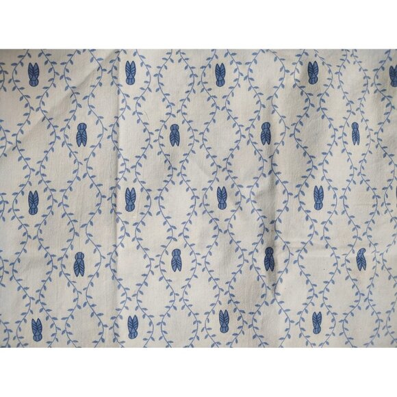 4 Anny Verelene Cloth 100% Cotton Napkins, Blue Vine Flower Cottagecore France - Picture 2 of 4